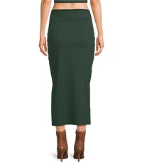 Susana Monaco High Rise High Slit Coordinating Midi Skirt