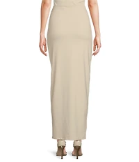 Susana Monaco Open Front Bodycon Pull-On Maxi Skirt