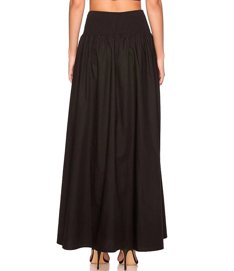 Susana Monaco Poplin Drop Waist Maxi Skirt