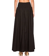 Susana Monaco Poplin Drop Waist Maxi Skirt