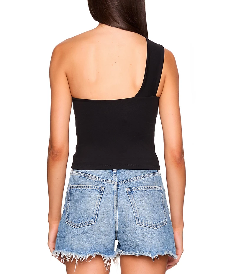Susana Monaco Twisted One Arm Sleeveless Top