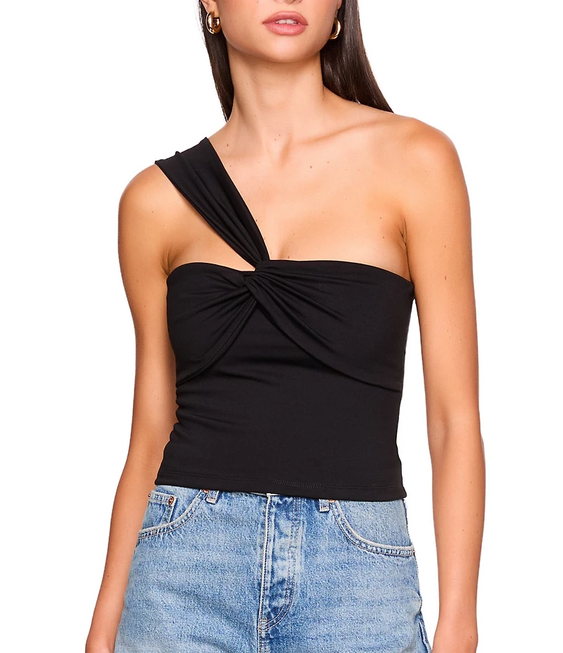 Susana Monaco Twisted One Arm Sleeveless Top