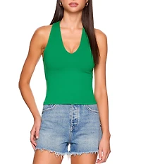 Susana Monaco Urban V-Neck Sleeveless Tank Top