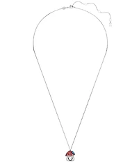 Swarovski Alice In Wonderland Mushroom Crystal Novelty Short Pendant Necklace