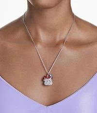 Swarovski Alice In Wonderland Mushroom Crystal Novelty Short Pendant Necklace