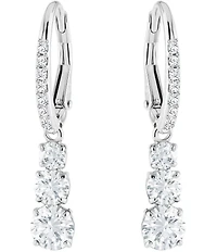 Swarovski Attract Trilogy Round Crystal Linear Earrings