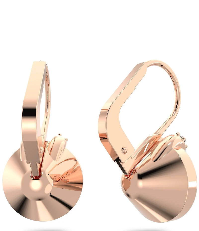Swarovski Bella Rose Gold V Crystal Drop Earrrings