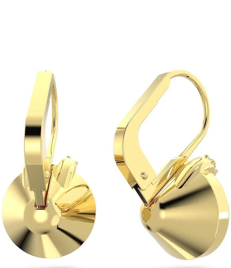 Swarovski Bella Gold Tone V Crystal Drop Earrings