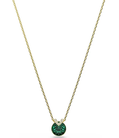 Swarovski Bella V Round Cut Short Pendant Necklace