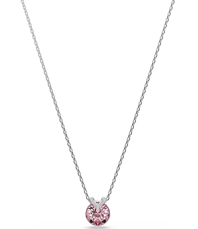 Swarovski Bella V Round Cut Short Pendant Necklace