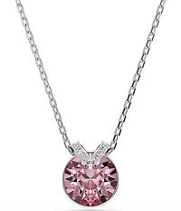 Swarovski Bella V Round Cut Short Pendant Necklace