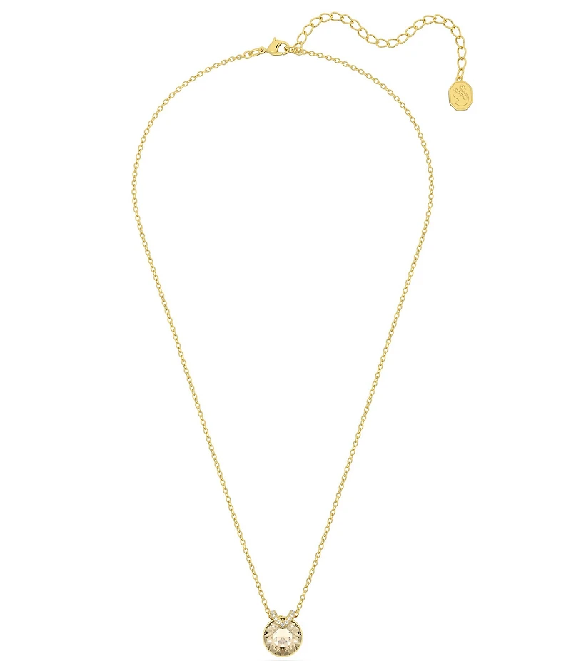 Swarovski Bella Gold Tone V Crystal Short Pendant Necklace
