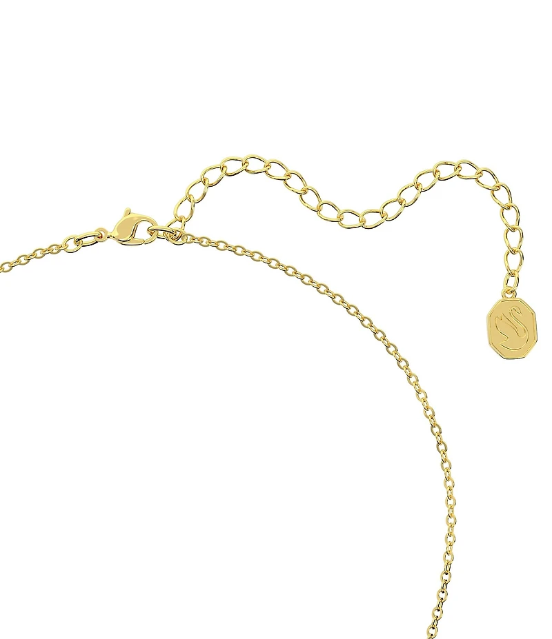 Swarovski Bella Gold Tone V Crystal Short Pendant Necklace
