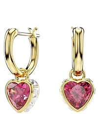 Swarovski Chroma Crystal Heart Drop Earrings