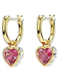 Swarovski Chroma Crystal Heart Drop Earrings