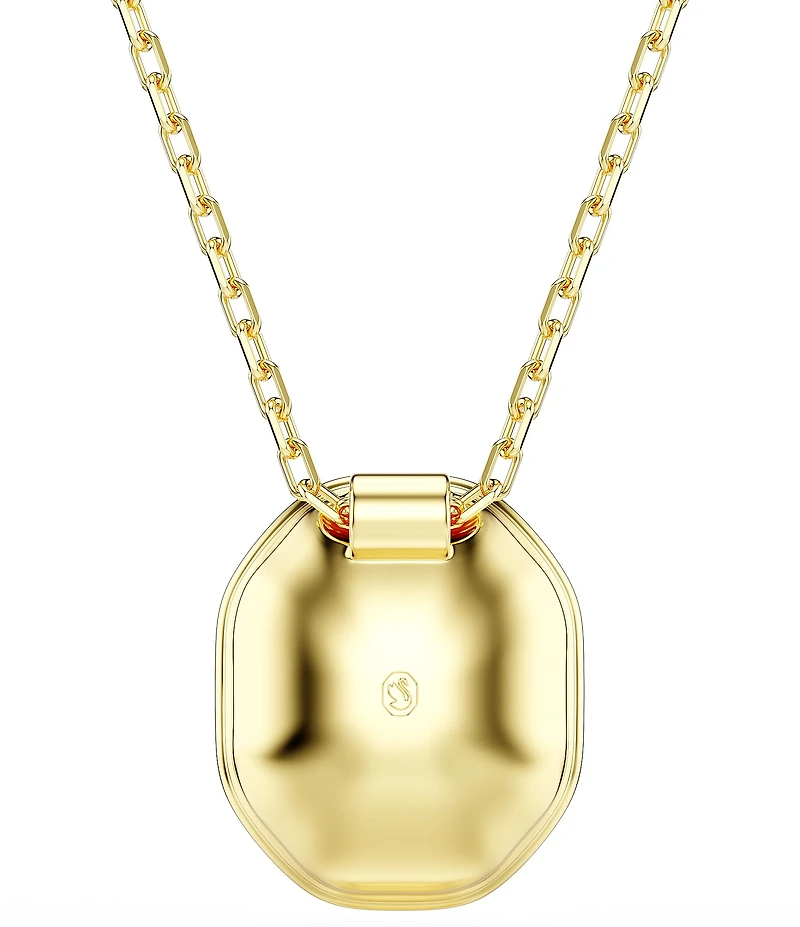 Swarovski Chroma Octagon Cut Short Pendant Necklace