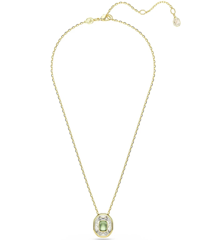 Swarovski Chroma Octagon Cut Short Pendant Necklace