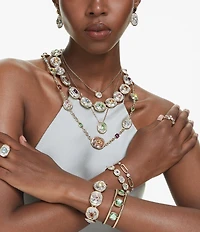 Swarovski Chroma Octagon Cut Short Pendant Necklace