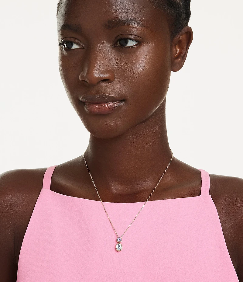 Swarovski Chroma Reversible Short Pendant Necklace