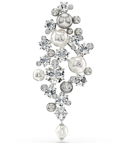 Swarovski Constella Crystal Pearl Brooch