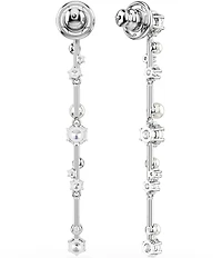 Swarovski Constella Crystal Pearl Linear Earrings