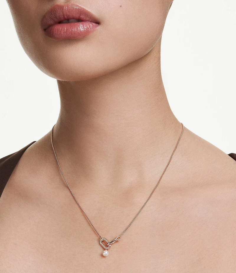 Swarovski Constella Crystal Pearl Short Pendant Necklace