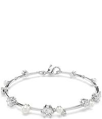 Swarovski Constella Crystal Pearl Tennis Line Bracelet