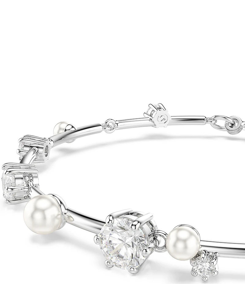Swarovski Constella Crystal Pearl Tennis Line Bracelet