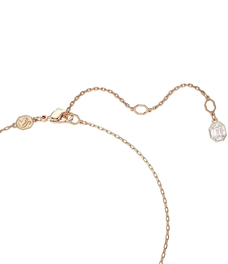 Swarovski Constella CZ Crystal Circle Short Pendant Necklace