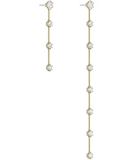 Swarovski Constella Linear Crystal Asymmetrical Earrings