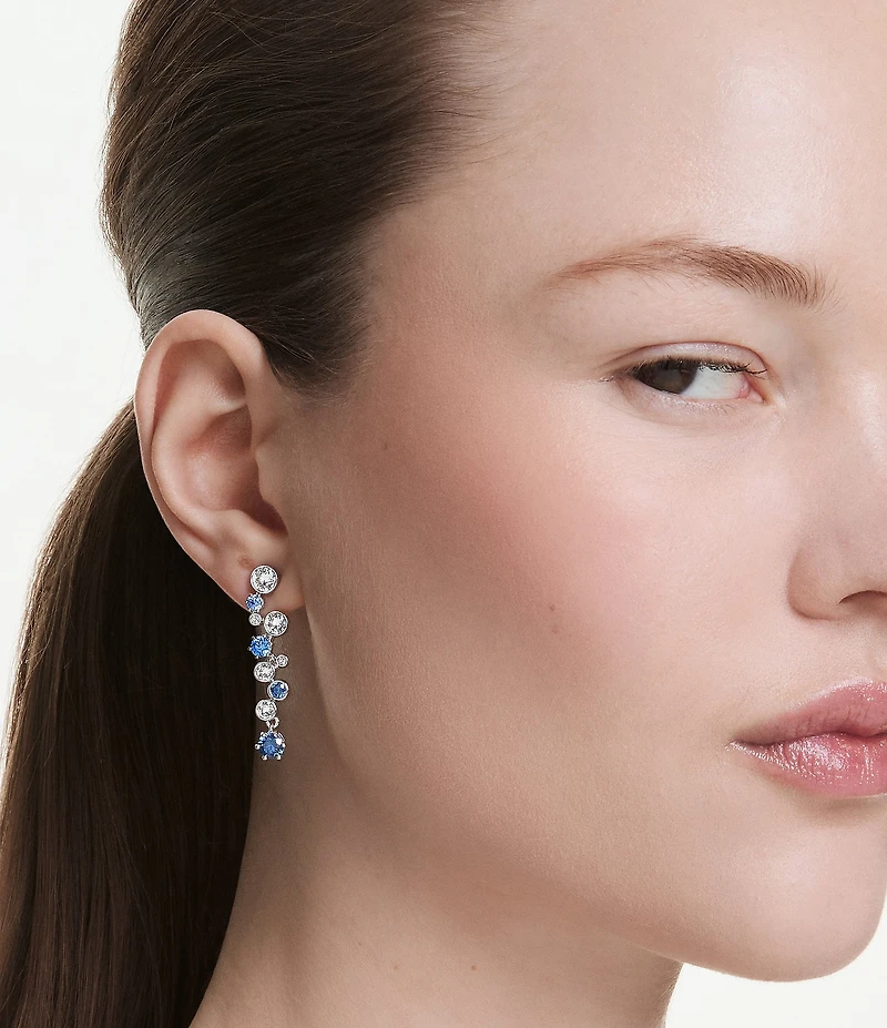 Swarovski Constella Mixed Cut Crystal Linear Earrings