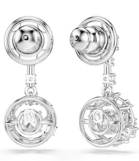 Swarovski Constella Round Cut Dancing Stone Drop Earrings
