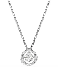 Swarovski Constella Round Cut Dancing Stone Short Pendant Necklace