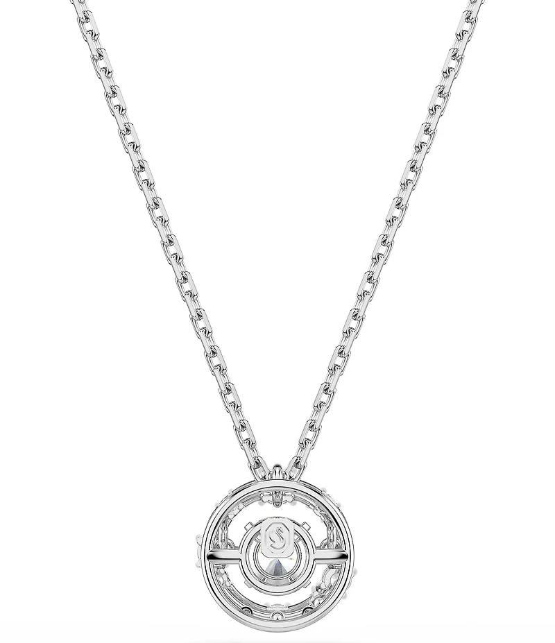 Swarovski Constella Round Cut Dancing Stone Short Pendant Necklace