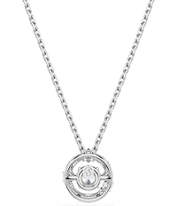 Swarovski Constella Round Cut Dancing Stone Short Pendant Necklace