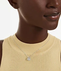 Swarovski Constella Round Cut Dancing Stone Short Pendant Necklace