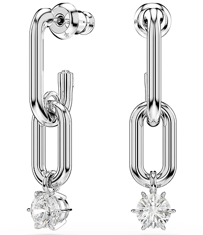 Swarovski Constella Round Cut Drop Earrings