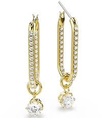 Swarovski Constella Round Cut Drop Earrings