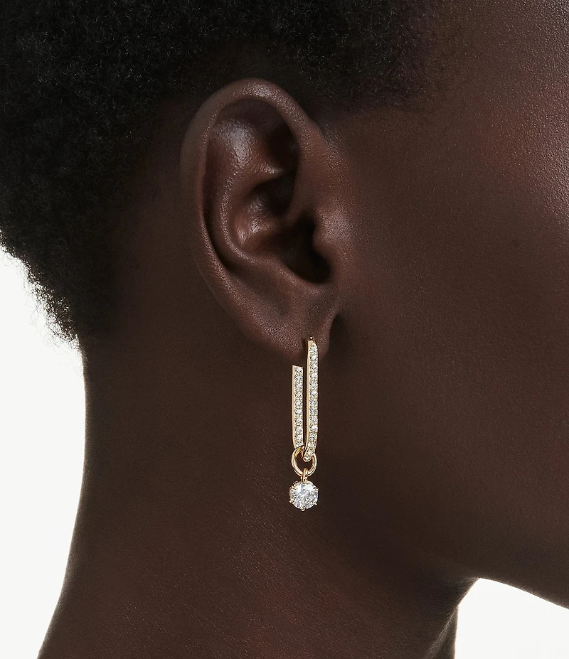 Swarovski Constella Round Cut Drop Earrings