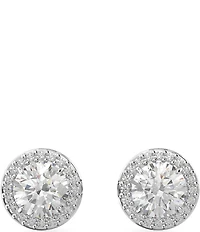 Swarovski Constella Halo Round Crystal Cut Stud Earrings