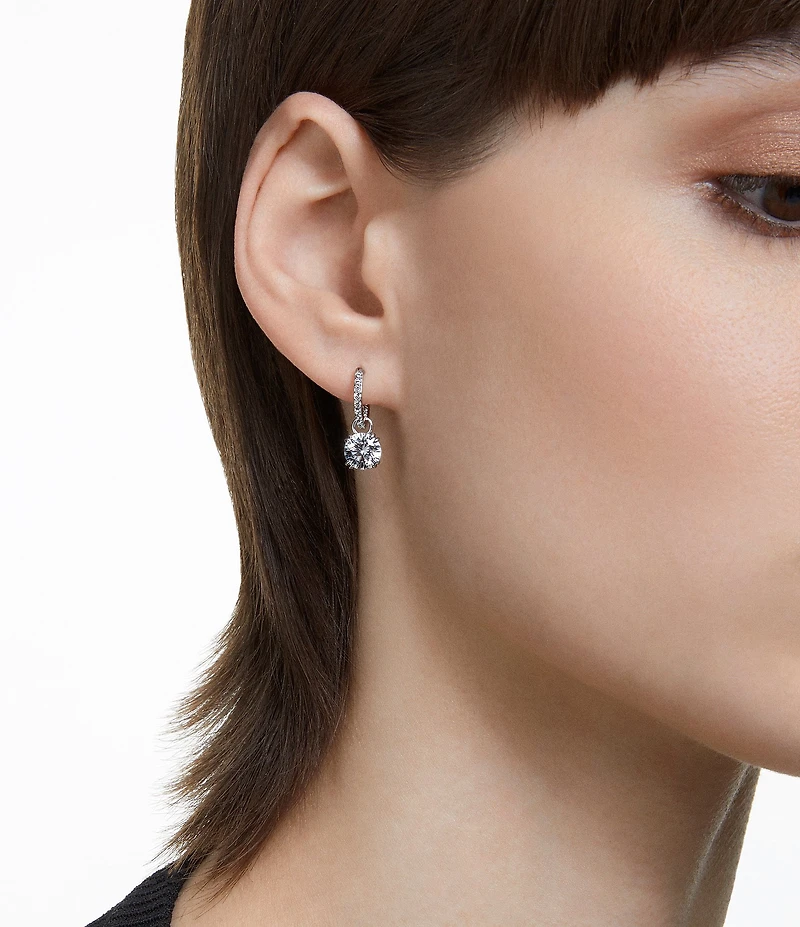 Swarovski Constella Crystal Round Drop Earrings