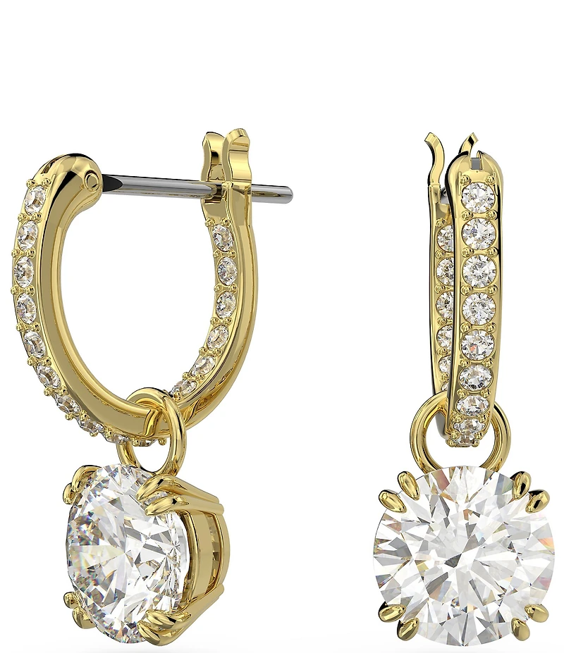 Swarovski Constella Crystal Round Drop Earrings