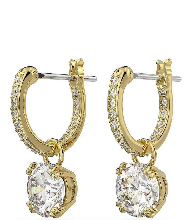 Swarovski Constella Crystal Round Drop Earrings