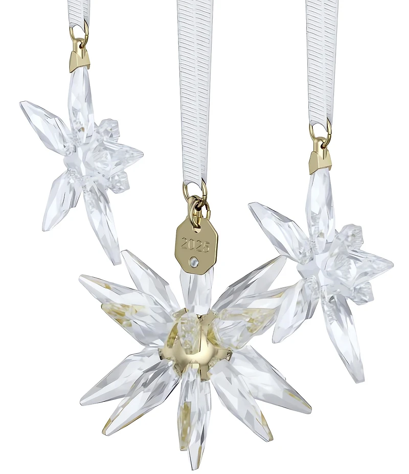 Swarovski Crystal 2025 Annual Edition Collection 3D Ornament Set