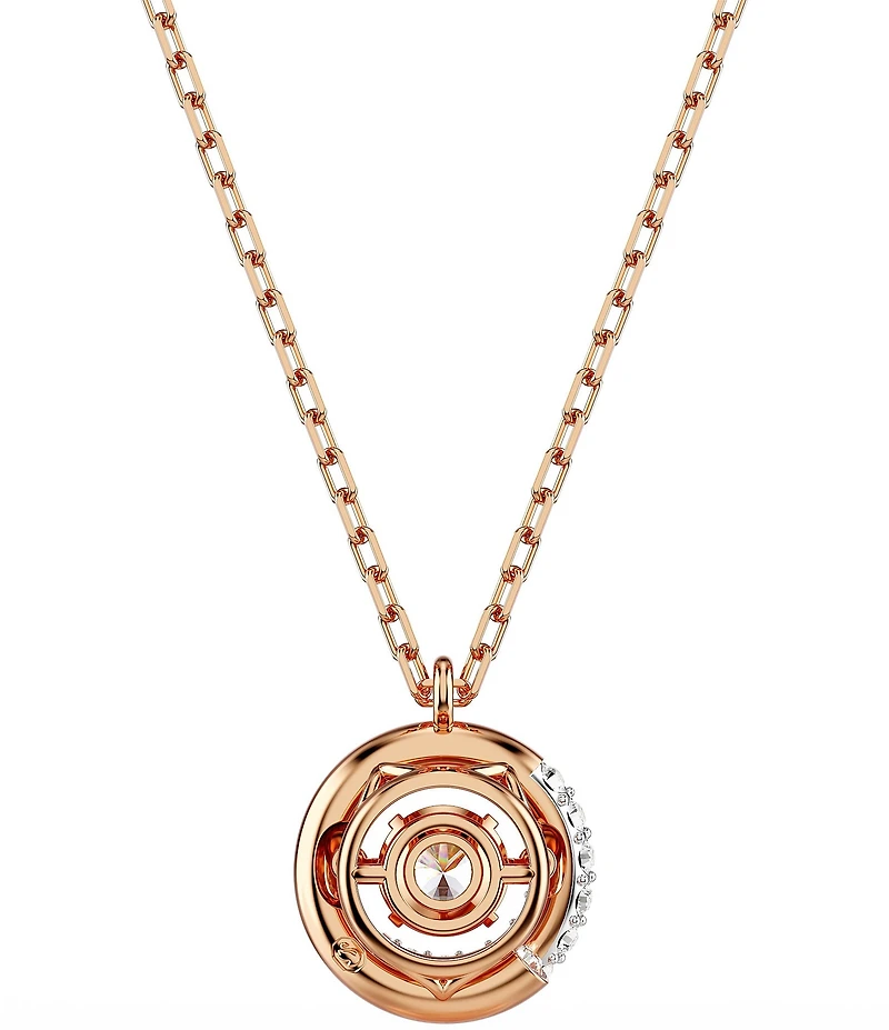 Swarovski Crystal Dextera Half Pave Short Pendant Necklace