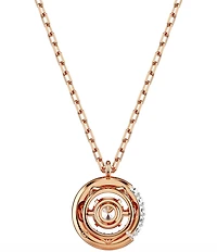 Swarovski Crystal Dextera Half Pave Short Pendant Necklace