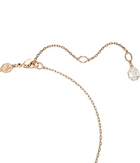 Swarovski Crystal Dextera Half Pave Short Pendant Necklace