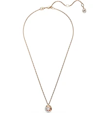 Swarovski Crystal Dextera Half Pave Short Pendant Necklace
