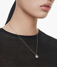 Swarovski Crystal Dextera Half Pave Short Pendant Necklace