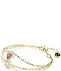 Swarovski Crystal Heart Shaped Chroma Bangle Bracelet